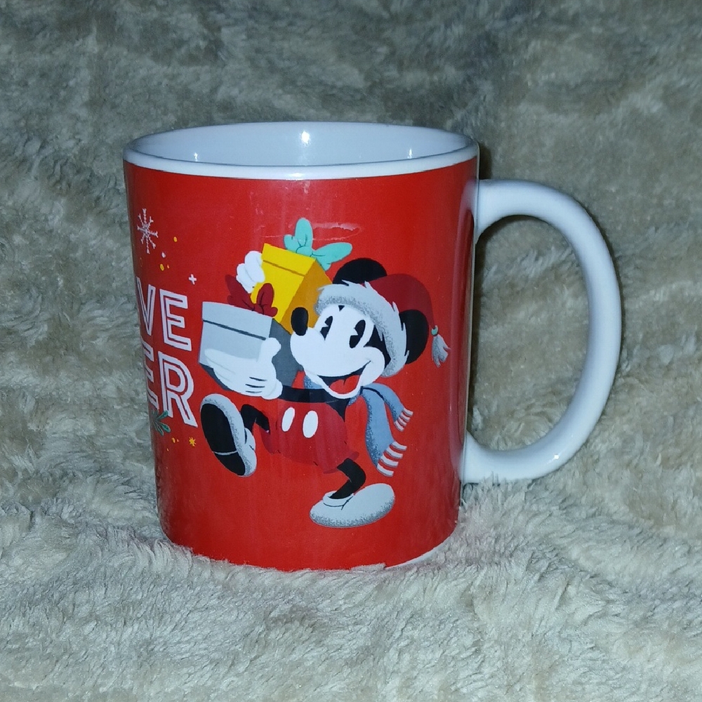 Disney Red Mickey Mouse Holiday Mug